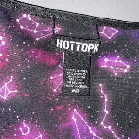 HOT TOPIC Galaxy Stars Space Constellations Reversible Dress Medium - Picture 6 of 13